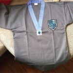 taekwondo sltkd club dobok with grey surround logo