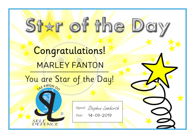 Star Of the Day September 2019